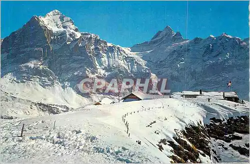 Cartes postales moderne Grindelwald Fist Wetterhorn und Schreckhorn