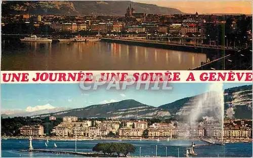 Cartes postales moderne Une Journee Une Soiree a Geneve