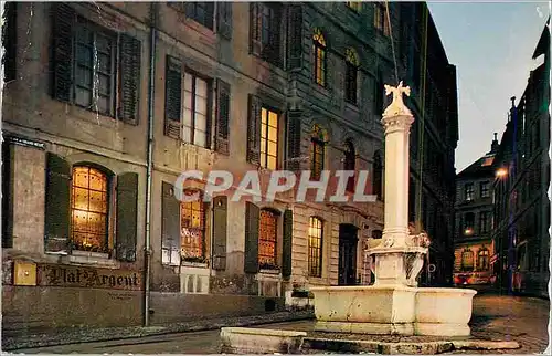 Cartes postales moderne Geneve Place et Fontaine du Grand Mezel Plat d'Argent