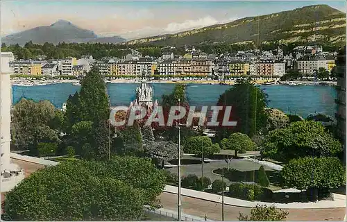 Cartes postales moderne Geneve Place du Lac et le Mont Blanc