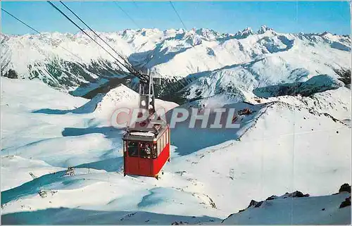 Cartes postales moderne Davos Luftseibahn Parsenn Weibfluhgipfel (2846 m) Teleferique
