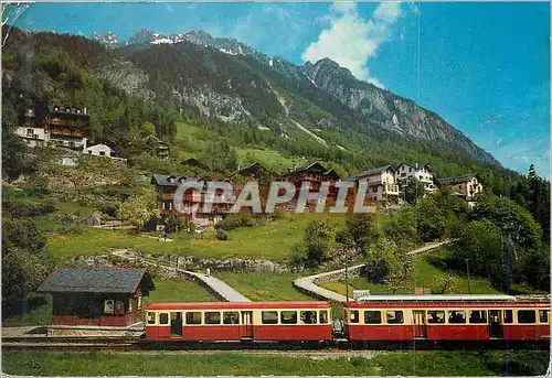 Moderne Karte Les Marecottes 1267 m Station de Chemin de fer Matigny Chamonix Pte de Djoua et Sex des Granges