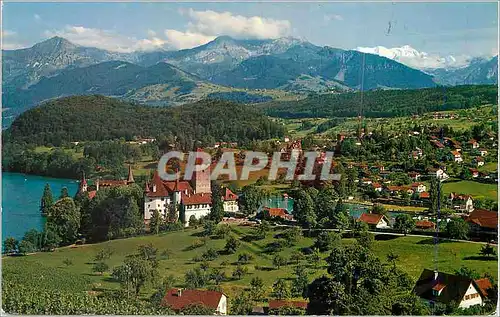 Cartes postales moderne Spiez am Thunersee mit Schloss