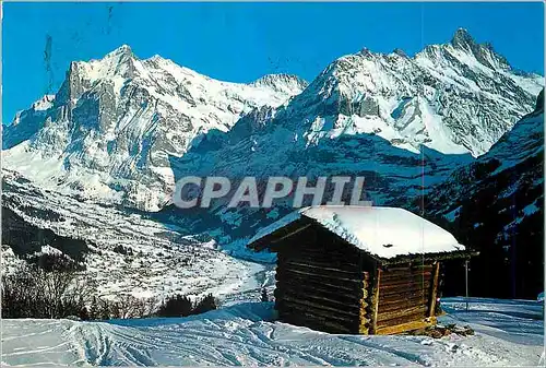 Moderne Karte Wetterhorn Berglistock Schreckhorn