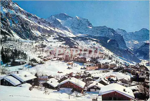 Cartes postales moderne Wengen 1274 m Jungfrau Grobhorn Breithorn