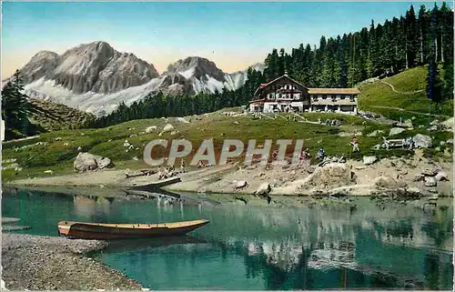 Cartes postales moderne Kandesteg Oeschinensee 1600 m mit Gross u Klein Lohner