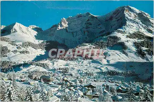 Cartes postales moderne Berner Oberland Adelboden 1353 m Bonderspitz und Grosslohner