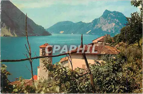 Cartes postales moderne Lago di Lugano Gandria
