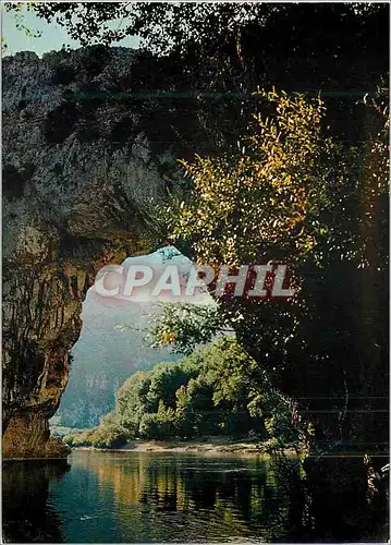 Moderne Karte Paysage du Vivarais Gorges de l'Ardeche Le Pont d'Arc