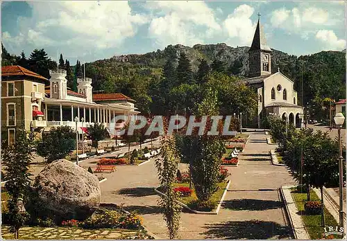 Cartes postales moderne Ax les Thermes Promenade du Couloubret Le Casino et l'Eglise Saint Vincent