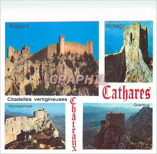 Cartes postales moderne Arts et Couleurs du Languedoc Les Derniers Refuges et Hauts Lieux de la Resistance Cathare au XI