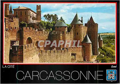 Moderne Karte La Cite de Carcassonne (Aude) L'Entree principale de l'Ouest