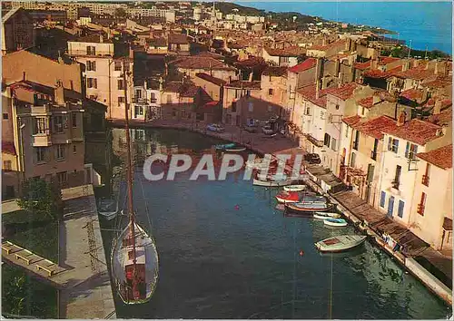 Moderne Karte Martigues La Venise Provencale Vue aerienne du Miroir aux Oiseaux Bateaux