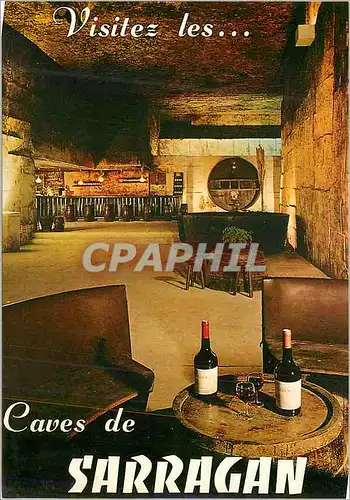 Cartes postales moderne Visitez les Caves de Sarragan Les Baux de Provence vous degustez un vin de Pays