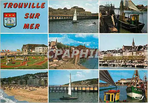 Cartes postales moderne Trouville sur Mer (Calvados) Divers aspects sur le Port La Plage et Le Golf