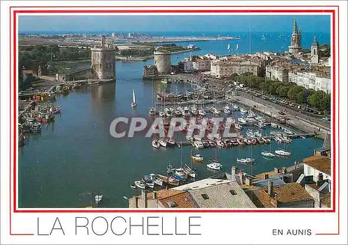 Moderne Karte La Rochelle (Charente Maritime) En Aunis Tour Saint Nicolas Tour de la Chaine et Tour de la Lant