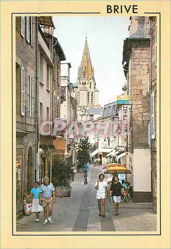 Cartes postales moderne Brive la Gaillarde La Correze Touristique Rue Lieutenant Colonel Faro Boucher Traiteur Hotel Bar