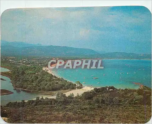 Moderne Karte San Cipriano Panorama de la Corse Un Long Ruban de Littoral Ourle de Pins