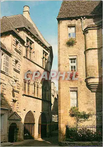 Moderne Karte Sarlat (Dordogne) Capitale du Perigord Noir L'Hotel Selve de Plamon ou Maison des Consuls