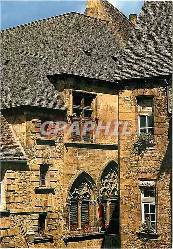 Cartes postales moderne Sarlat (Dordogne) Capitale du Perigord Noir Detail de l'Hotel Plamon et de l'Hotel Vassal