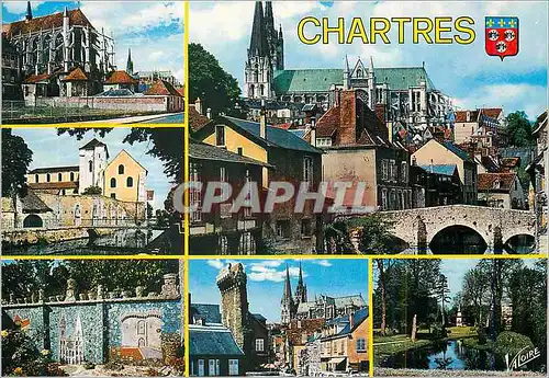 Cartes postales moderne Les Merveilles de Chartres (Eure et Loir) Le Chevet de l'Eglise Saint Pierre L'Eglise Saint Andr