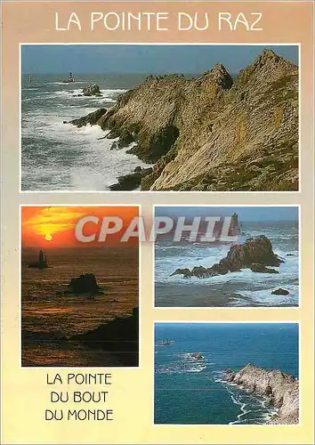 Cartes postales moderne La Pointe du Raz (Finistere) Couleurs de Bretagne la Pointe et le Phare de la Vieille