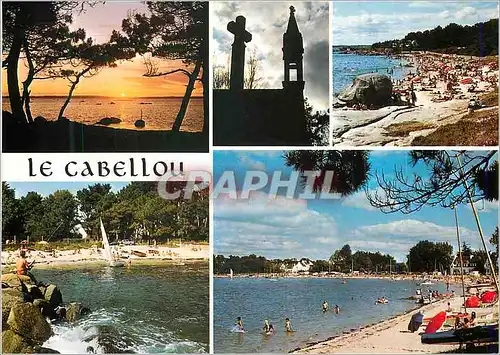 Cartes postales moderne La Bretagne Pittoresque face a Concarneau sur l'Anse de Kerros le Cabellou Charmante Station Bal