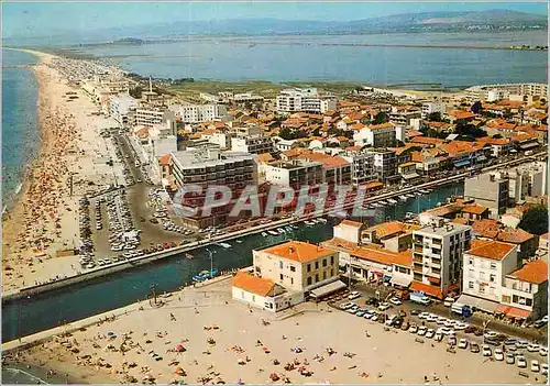 Moderne Karte Palavas les Flots vue Aerienne