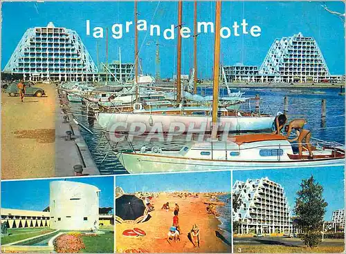Cartes postales moderne La Grande Motte (Herault) Couleurs et Lumiere de France le Point Zero et ses Jardins Fleuris