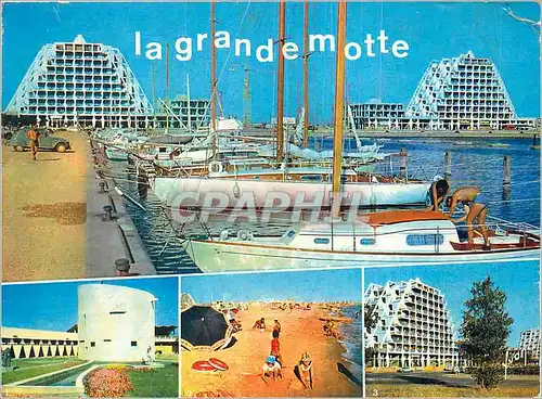 Moderne Karte La Grande Motte (Herault) Couleurs et Lumiere de France le Point Zero et ses Jardins Fleuris