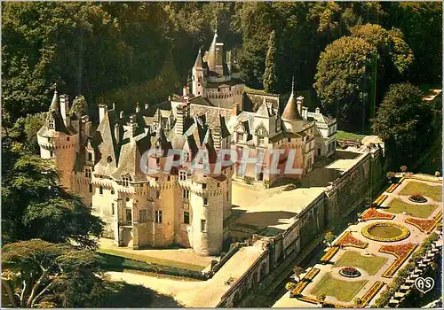 Moderne Karte Usse (Indre et Loire) le Chateau Chateaux de la Loire
