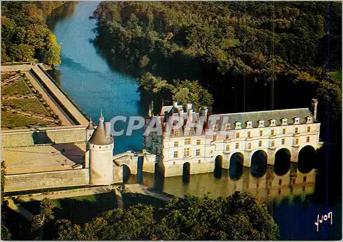 Cartes postales moderne Le Chateau de Chenonceau (Indre et Loire) le Val de Loire Couleurs et Lumiere de France vue du C