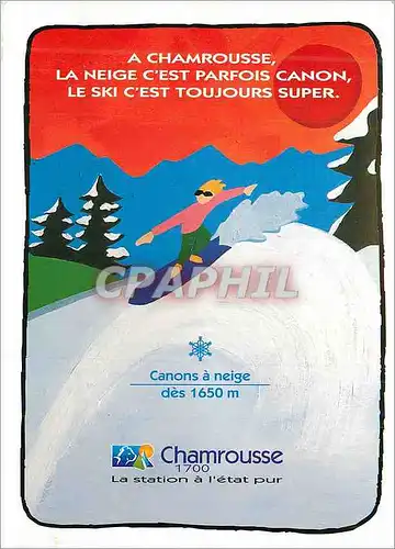 Cartes postales moderne Chamrousse la Station a l'Etat Pur a Chamrousse nous Faisons tout pour que vous Puissiez Pratiqu