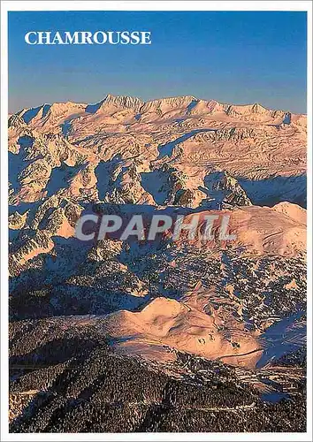 Moderne Karte Massif de Belledonne Chamrousse Isere France alt 1650 2250m  3e Troncon du Telepherique des Gran