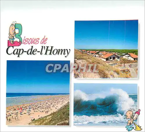 Moderne Karte Bisous de Cap de l'Homy