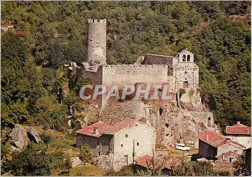 Moderne Karte Chateau de Chalencon (Hte Loire) Vieille Forteresse Feodale