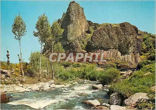 Moderne Karte La Haute Loire Pittoresque les Gorges de l'Allier Rocher de Prades