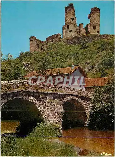 Moderne Karte Environs de Brioude Pont et Chateau de Domeyrat (Hte Loire)