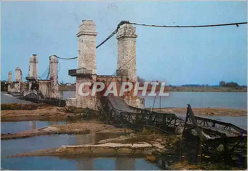 Moderne Karte Pont de Sully sur Loire (Loiret) Catastrophe du 16 Janvier 1985