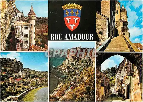 Cartes postales moderne Roc Amadour (Lot) Couleurs et Lumiere de France 2e site de France vue du Chemin de Ronde le Gran