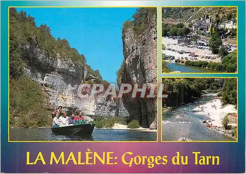 Cartes postales moderne Gorges du Tarn (Lozere) la Malene Divers Aspects du Village Bateau