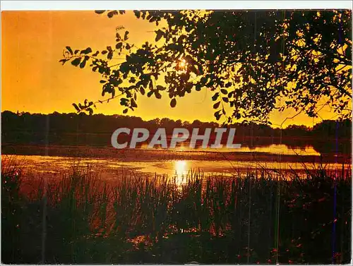 Cartes postales moderne En Morvan Coucher de Soleil sur un Lac