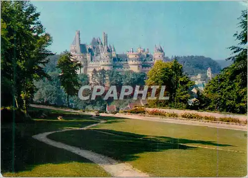 Moderne Karte Pierrefonds (Oise) Chateau vu du Cote Est