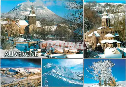 Cartes postales moderne L'Auvergne sous la Neige
