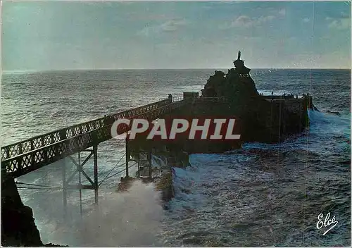 Cartes postales moderne Biarritz le Rocher de la Vierge