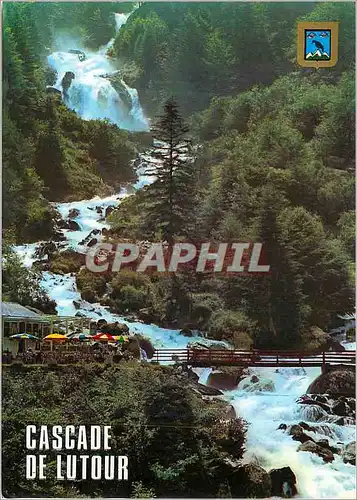 Moderne Karte Cauterets (Hautes Pyrenees) la Cascade de Lutour Lumiere et Couleurs des Pyrenees