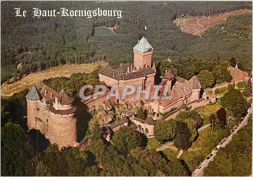 Cartes postales moderne Le Chateau du Haut Koenigsbourg (Alsace) Grand Chateau Feodal a 755m d'Altitude (Enceinte Longue