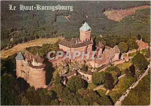 Moderne Karte Le Chateau du Haut Koenigsbourg (Alsace) Grand Chateau Feodal a 755m d'Altitude (Enceinte Longue