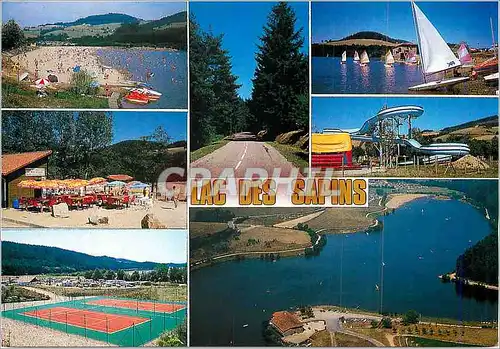 Moderne Karte Le Lac des Sapins (Rhone) Tennis