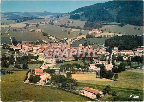 Moderne Karte Cublize (Rhone) vue Generale Aerienne